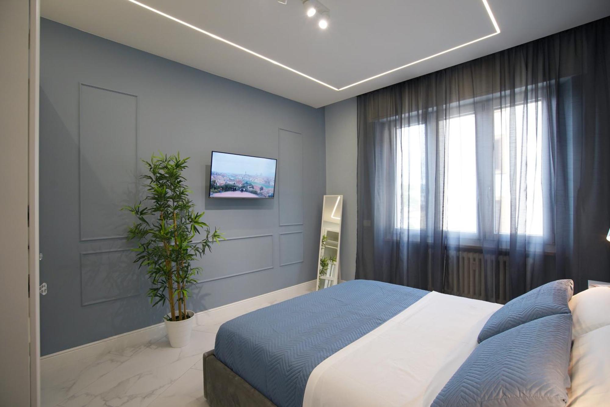 Appartamento Sky Downtown Smn ,train Station,2 Letti,balcone Firenze